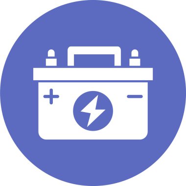 Araba pil simgesi vektör çizim