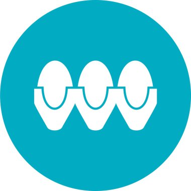 Yumurta simgesinin vektör çizimi