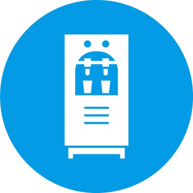 Su soğutucu simgesinin vektör illüstrasyonu