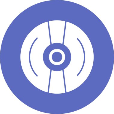 Basit disk simgesinin vektör illüstrasyonu