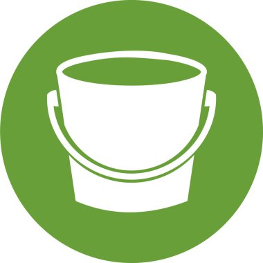 kova simgesinin vektör illüstrasyonu