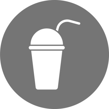 Saman simgesi ile içeceğin vektör illüstrasyonu