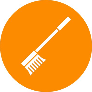 Modern diş fırçası simgesinin vektör çizimi