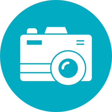 Kamera simgesi basit vektör çizim