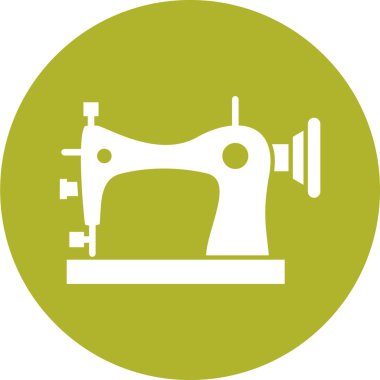 Dikiş makinesi simgesi. vektör illüstrasyonu