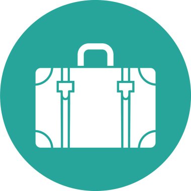 evrak çantası web simgesi basit illüstrasyon