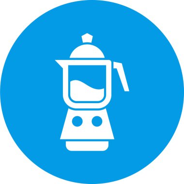 Kahve makinesinin vektör illüstrasyon simgesi