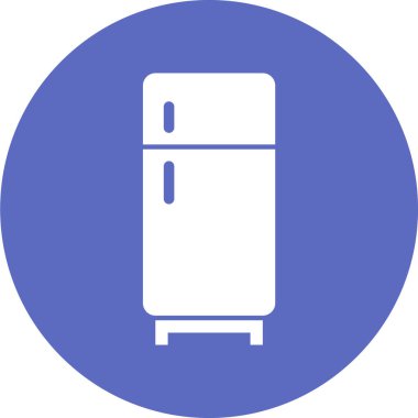 Buzdolabı simgesinin basit vektör çizimi