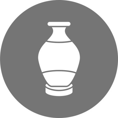 Vazo basit simgesinin vektör illüstrasyonu