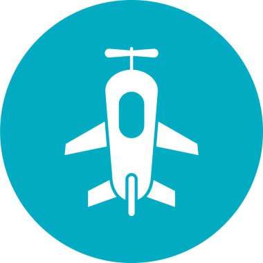 uçak ikonu vektör illüstrasyonu