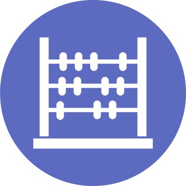 Abaküs. Web simgesi basit tasarım