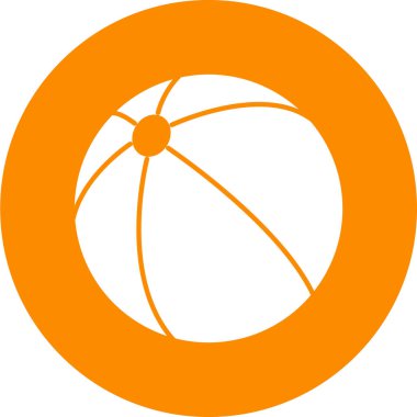 Basketbol ikonu. Vektör illüstrasyonu