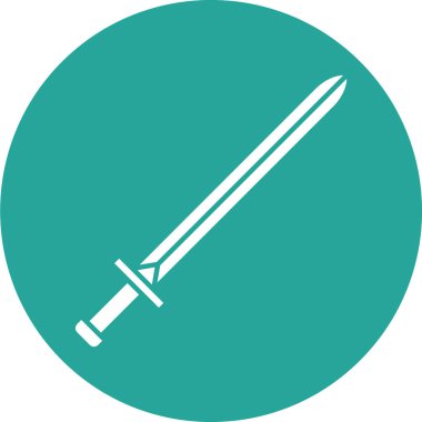 Kılıç simgesi. vektör illüstrasyonu