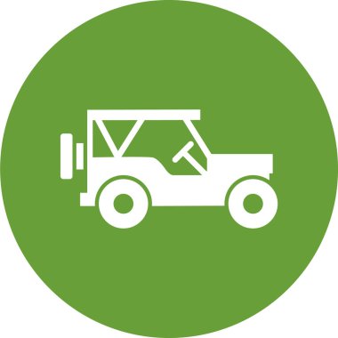 araba simgesi vektör illüstrasyonu