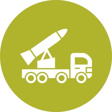 Roketin modern simgesinin vektör illüstrasyonu