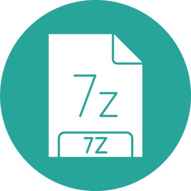 Dosya biçim simgesinin vektör illüstrasyonu