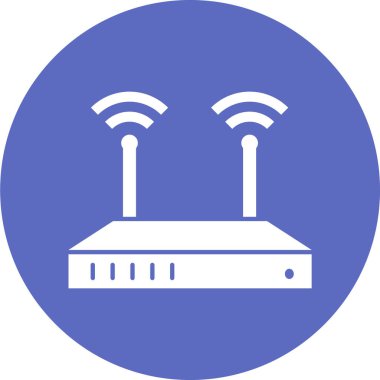 router simgesi vektör illüstrasyonu
