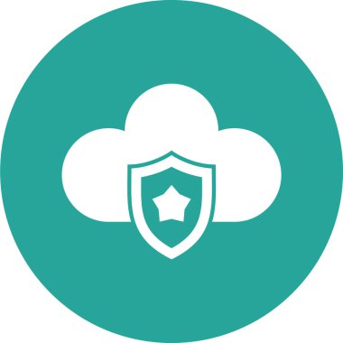 Soyut arkaplanda bulut simgesi izole edildi