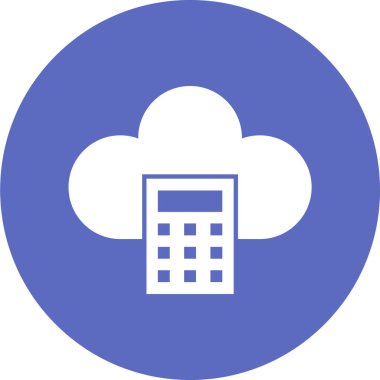 bulut simgesi, vektör illüstrasyonu