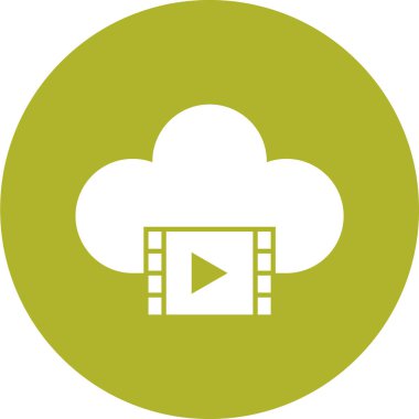 bulut hesaplama simgesi, vektör illüstrasyonu