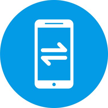 cep telefonu simgesi soyut arkaplanda izole edildi