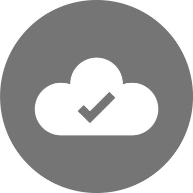 bulut simgesi, vektör illüstrasyonu