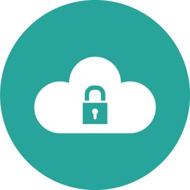 bulut simgesi, vektör illüstrasyonu