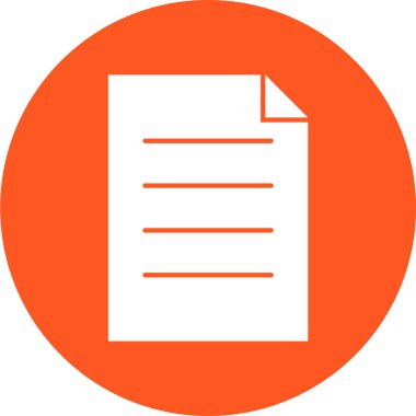 Belge simgesinin vektör illüstrasyonu