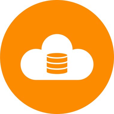 bulut simgesi, vektör illüstrasyonu