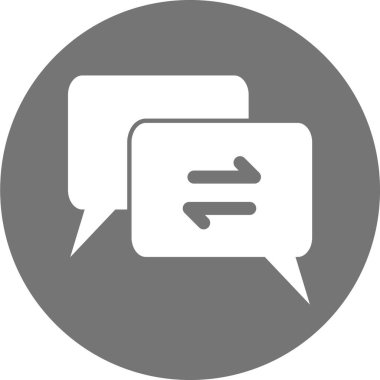 Sohbet simgesi, vektör çizimi