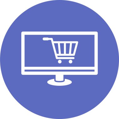 alışveriş simgesi vektör illüstrasyonu