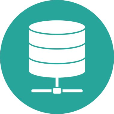 veritabanı. Web simgesi basit illüstrasyon