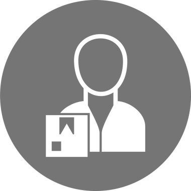 İş adamı simgesinin vektör illüstrasyonu