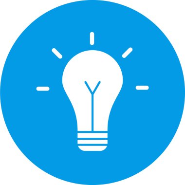 lamba, fikir simgesi vektör illüstrasyonu