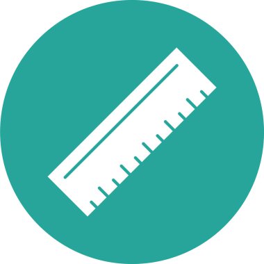 cetvel simgesi, vektör illüstrasyonu