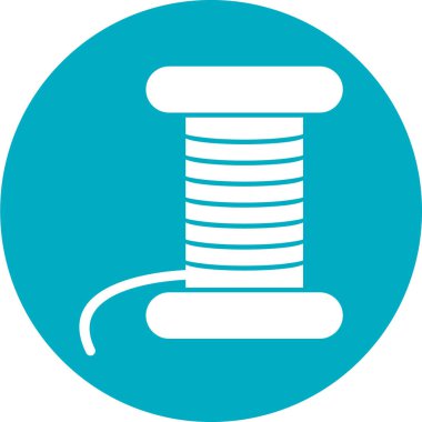 Bir iğnenin izole edilmiş tek bir simgesinin vektör çizimi