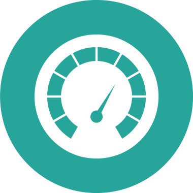 vektör çizim tek izole hız göstergesi simgesi