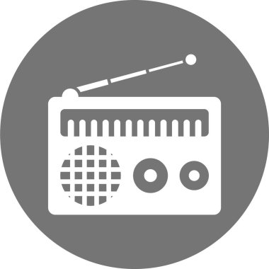 Radyo simgesinin vektör illüstrasyonu
