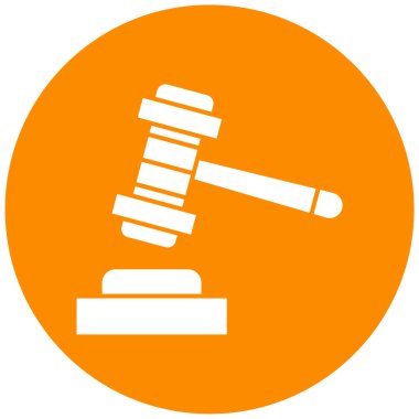 kanun simgesi, vektör illüstrasyonu