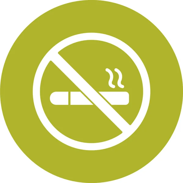 Fumar Icono Signo Vector Ilustración — Archivo Imágenes Vectoriales