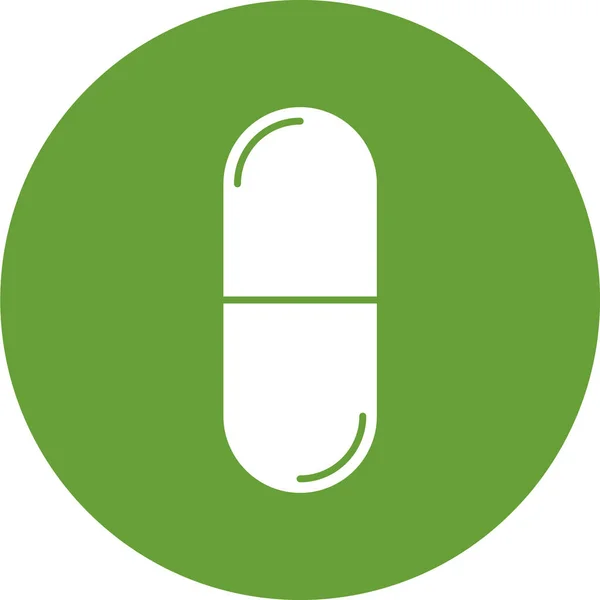 Vector Illustration Pill Icon — Stock Vector
