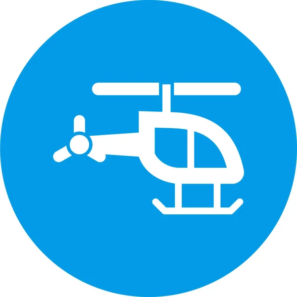 Helikopter Ikon Trendi Stílus Elszigetelt Háttér — Stock Vector