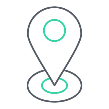 konum pin simgesi vektör illüstrasyonu