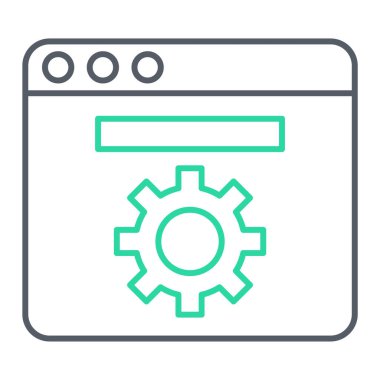 Web simgesi vektör illüstrasyonu