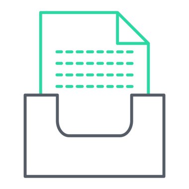 Belge. Web simgesi basit illüstrasyon