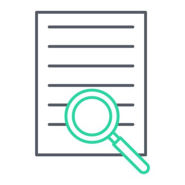 Arama simgesi vektör illüstrasyonu