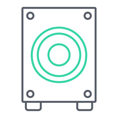 Müzik çalar simgesinin vektör illüstrasyonu