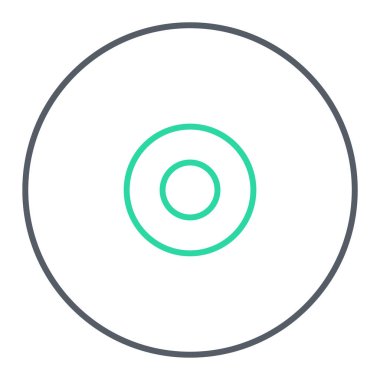 cd veya dvd simgesi vektör çizimi