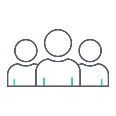 insanlar simge vektör illüstrasyonu