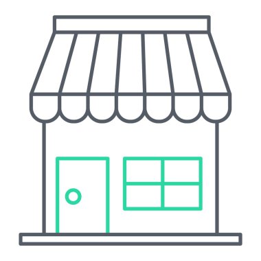 Dükkan. Web simgesi basit illüstrasyon